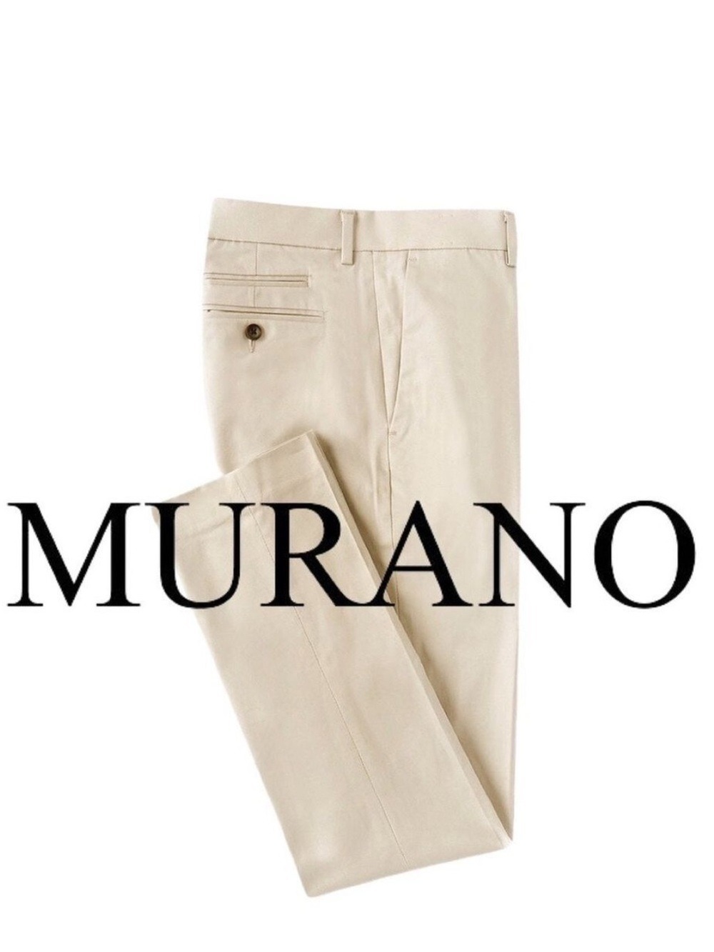 🎩🗝️NWT $70 Murano Essentials Evan Extra Slim Fit Flat Front Chino Dress Pan…